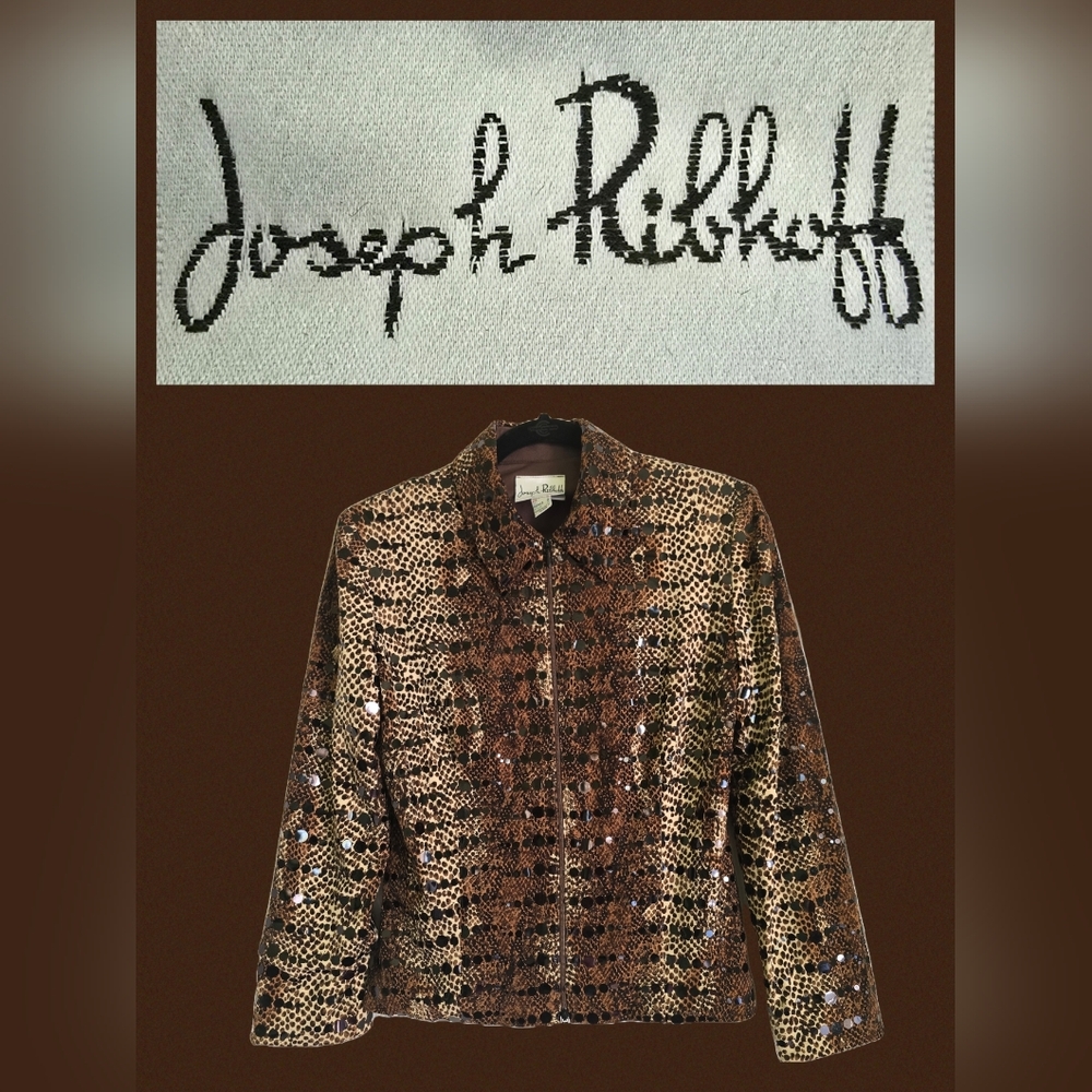 🤎EUC Joseph Ribkoff Gorgeous Animal Print Jacket, Size 6